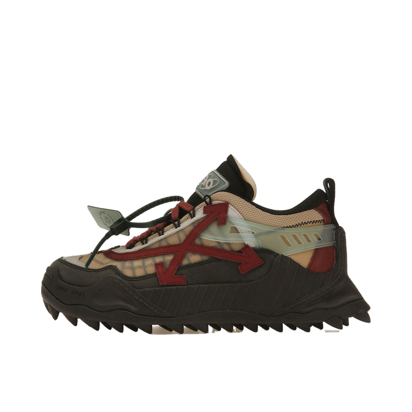 Sneakers og sko Off-White Odsy-1000 Black Burgundy Bourgogne | OMIA139S23FAB0011027