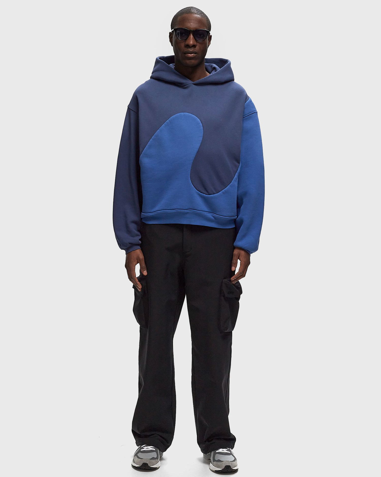 Sweatshirt ERL Classic Swirl Hoodie Blå | ERL09T015, 1