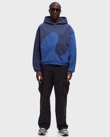 Sweatshirt ERL Classic Swirl Hoodie Blå | ERL09T015, 1