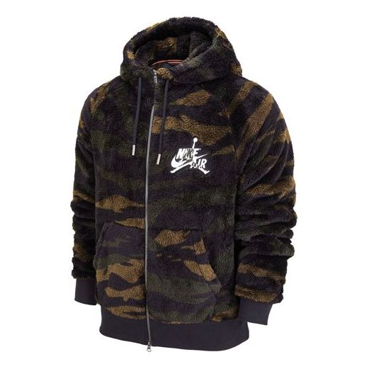 Sweatshirt Jordan Jordan Wings Camo Full-Zip Hoodie Grøn | DO6298-265