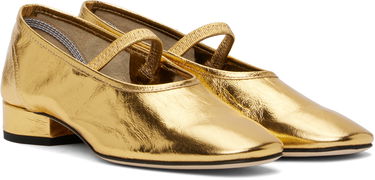 Skopleje Aeyde Aeyde Pippa Leather Ballerina Flats Metalisk | A11-FL-GLVR25RO126-SS25-902-068, 3