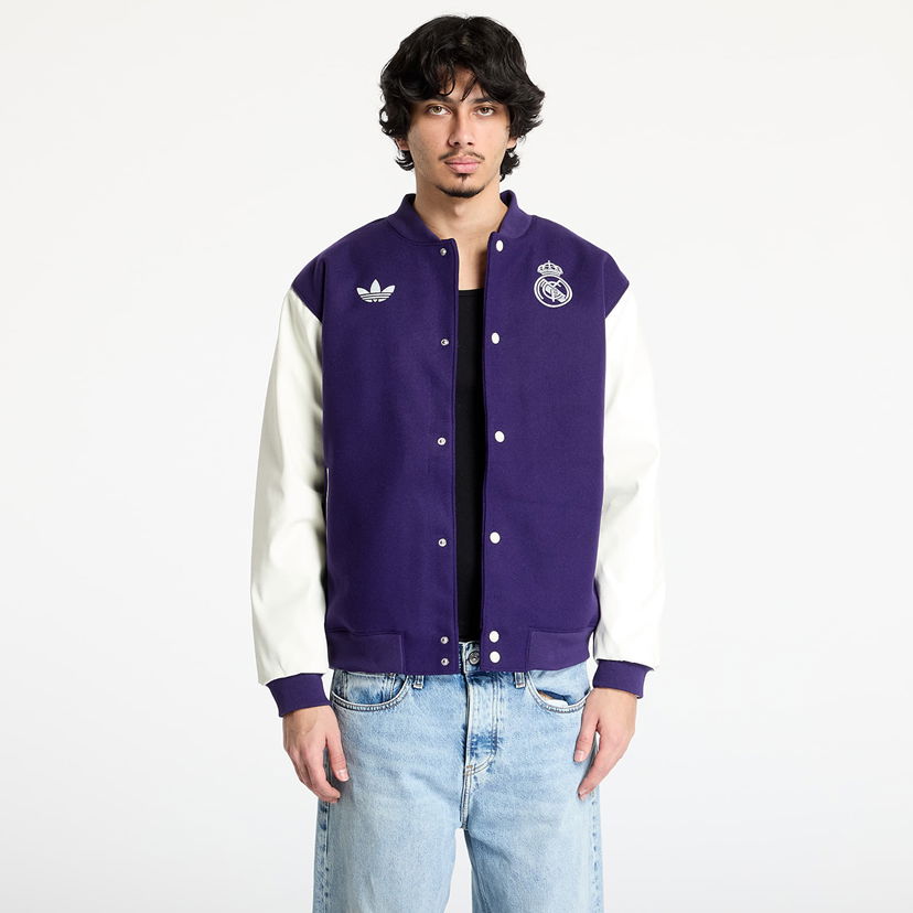 Bomberjakke adidas Performance Real Madrid Varsity Jacket Lilla | JF2587