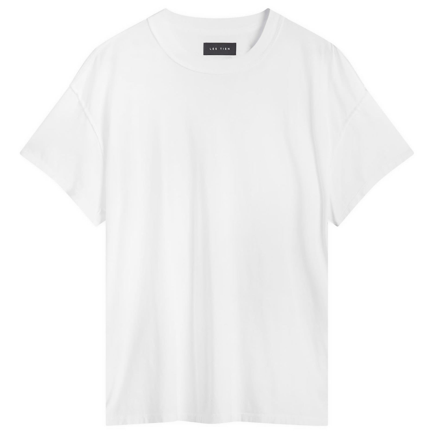 T-shirt LES TIEN Les Tien Lightweight Inside Out T-Shirt, Size Large Hvid | CC-2020-WHT, 1