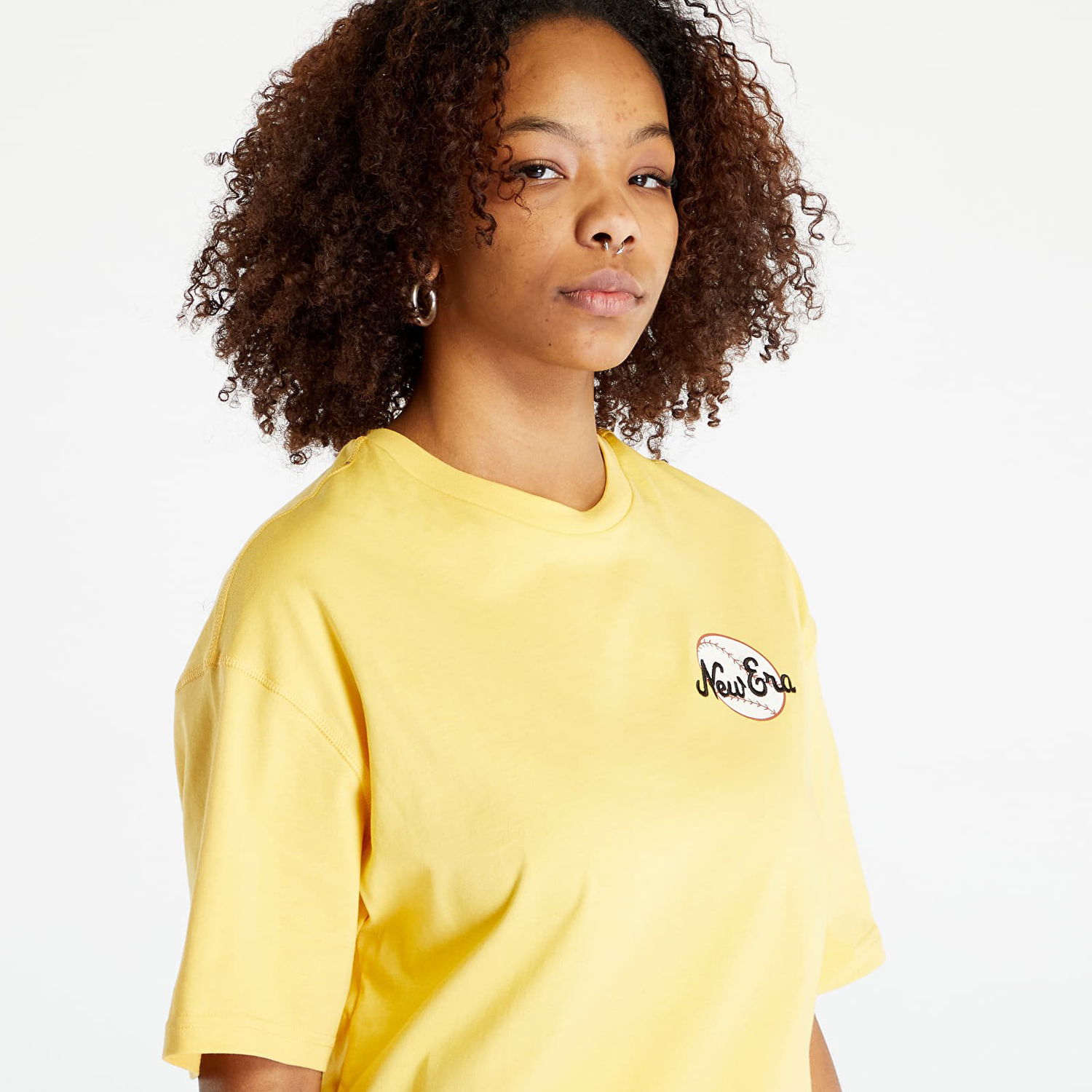 T-shirt New Era Heritage Bear Graphic Oversized T-Shirt Gul | 60332232, 1