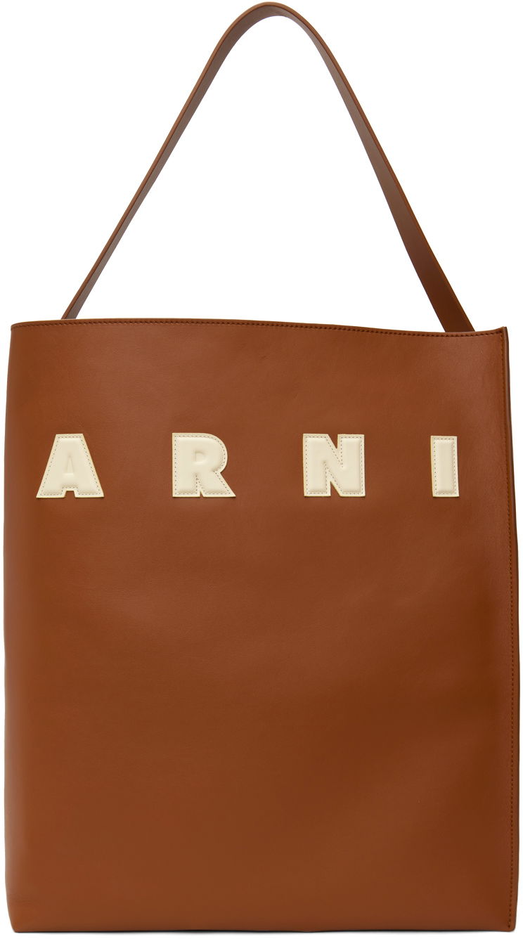 Mulepose Marni Museo Tote Bag Brun | SHMQ0070U0 P6483, 0