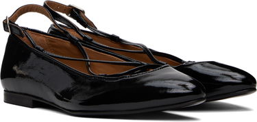 Sneakers og sko A.P.C. Lace-Up Ballerina Flats Sort | PXCAI-F53309, 3