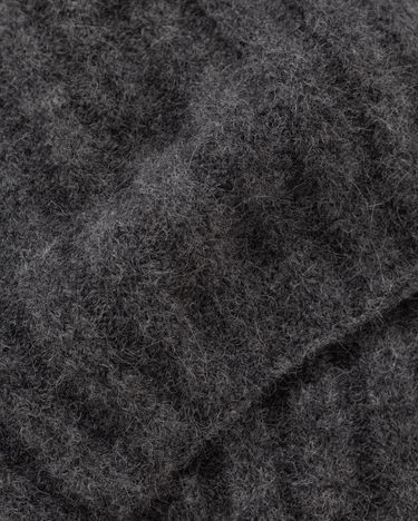 Tørklæde American Vintage VITOW Ribbed Knit Scarf Grå | VITO20BH25-STEEL-MELANGE, 1