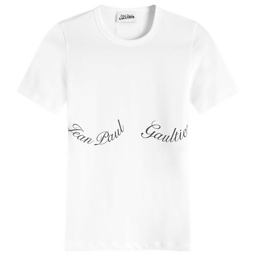 T-shirt Jean Paul Gaultier Logo T-Shirt Hvid | 2430FTS082IJ0560100