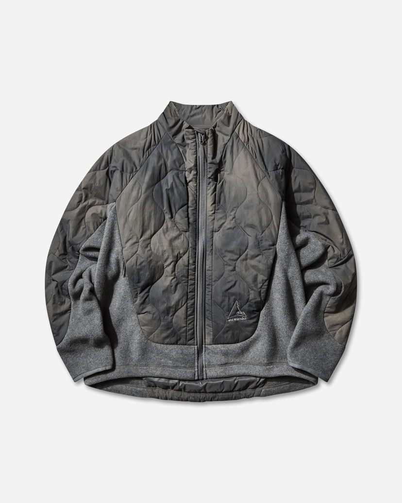 Jakke ROA Quilted Fleece Jacket Grå | 5745241538 20