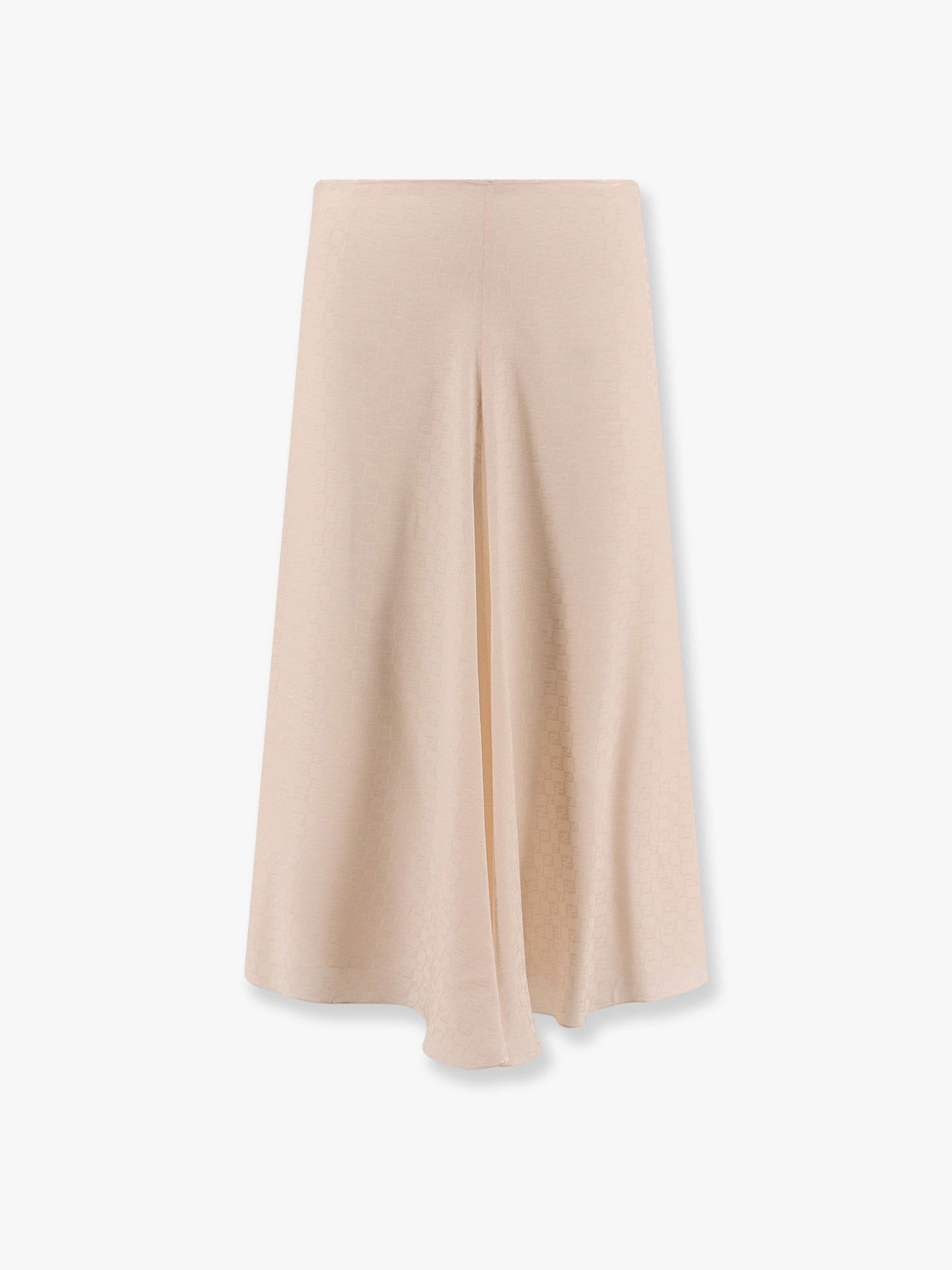 Nederdel FENDI Fendi A-Line Midi Skirt Beige | FQ7655AUQGF1RX0, 0