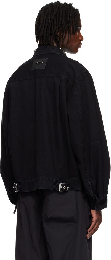 Jakke Simone Rocha Simone Rocha Embellished Denim Jacket Sort | 6116B 1239, 2