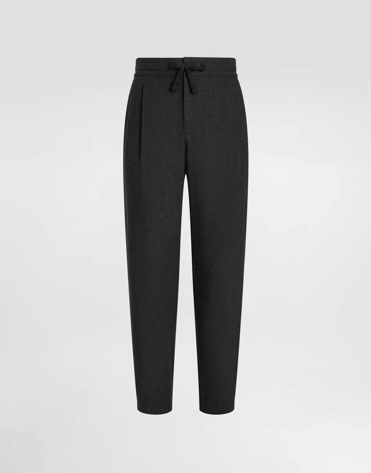 Bukser Dolce & Gabbana Dolce & Gabbana Melange Wool Mat Trousers Sort | GP12PTFURNCN0141, 0