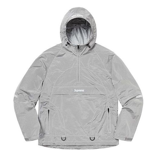 Vindjakke Supreme Contrast Stitch Anorak by Supreme Grå | SUP-FW19-772