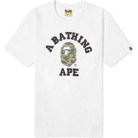 T-shirt BAPE Layered Line Camo College T-Shirt Hvid | 001TEJ801026M-WHT, 1