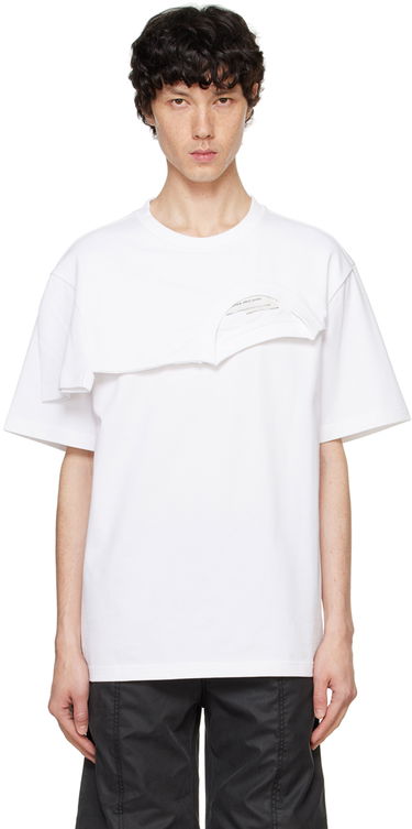 T-shirt Feng Chen Wang Feng Chen Wang Double Collar T-Shirt Hvid | FF12TSH715W, 0
