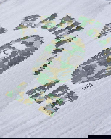T-shirt BAPE ABC Camo College T-Shirt Hvid | 1L80110005 WHXGR, 3