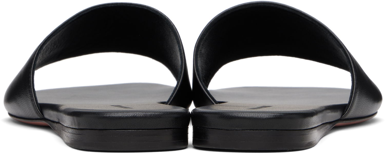 Tilbehør Amina Muaddi Amina Muaddi Bianca Sandals Sort | BIANCA FLAT, 1