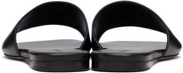 Tilbehør Amina Muaddi Amina Muaddi Bianca Sandals Sort | BIANCA FLAT, 1