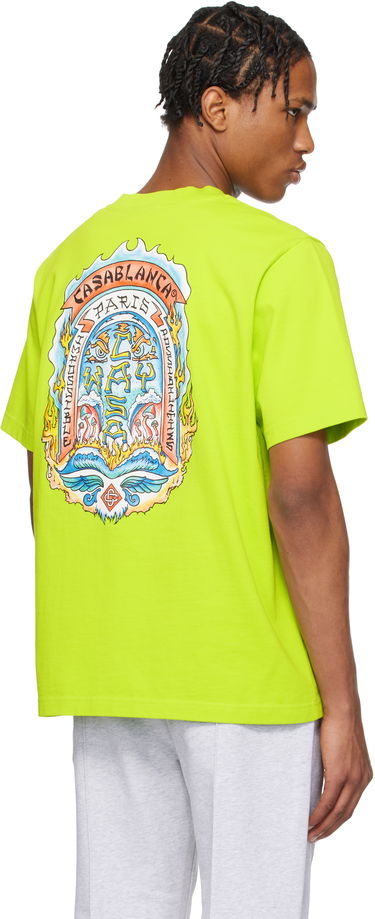 T-shirt Casablanca Casablanca Casa Way Skate T-Shirt Grøn | MS25-JTS-001-10, 2