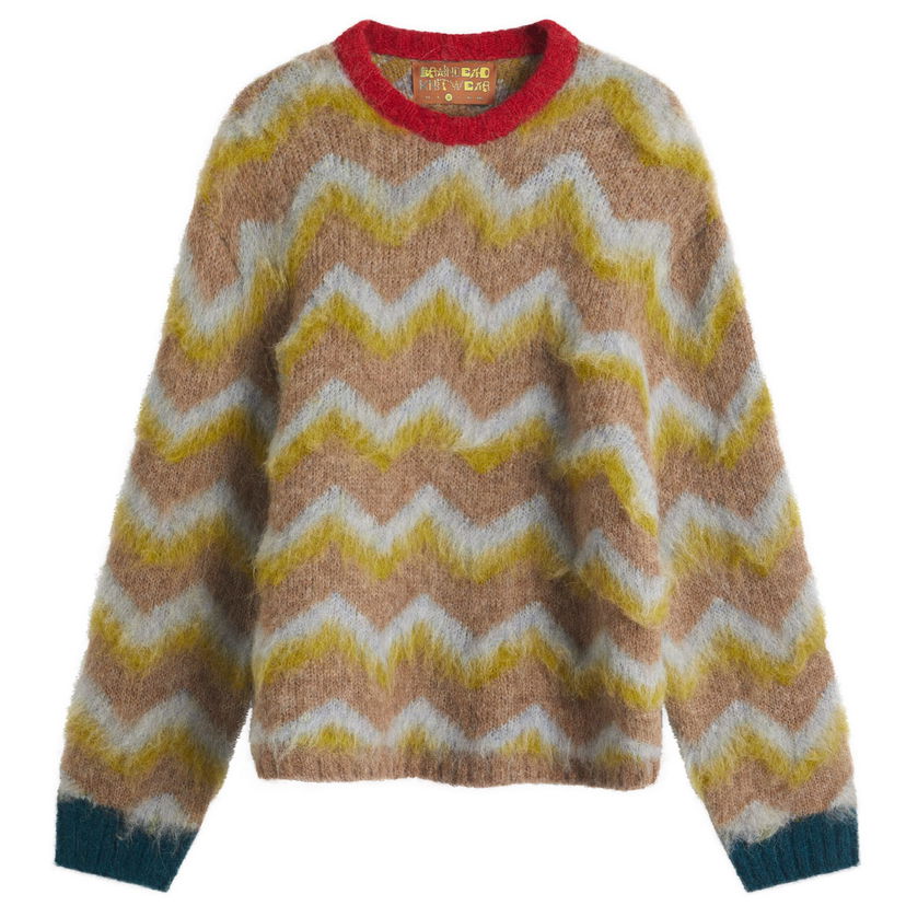 Sweater Brain Dead Brain Dead Zig Zag Boxy Knit Jumper Flerfarvet | BDS25O120043-TAU