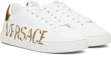 Tøj Versace Versace Logo Greca Hvid | 1014460_1A14389, 3