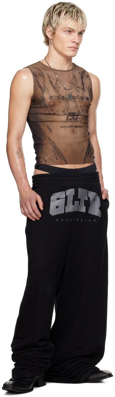 Tanktop Jean Paul Gaultier Shayne Oliver Edition 'GS Sport' Graphic Tank Top Brun | 24/27-U-DB034-T550-6700, 4