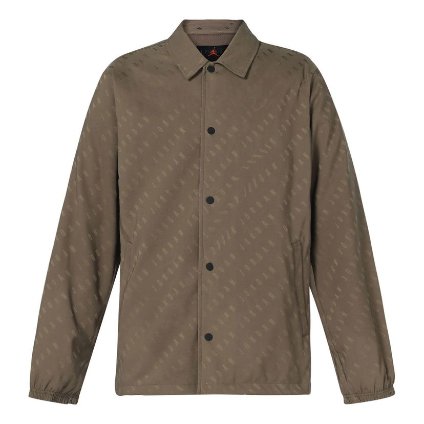 Skjorte Jordan All-Over Print Coach Jacket Grøn | DV7617-274