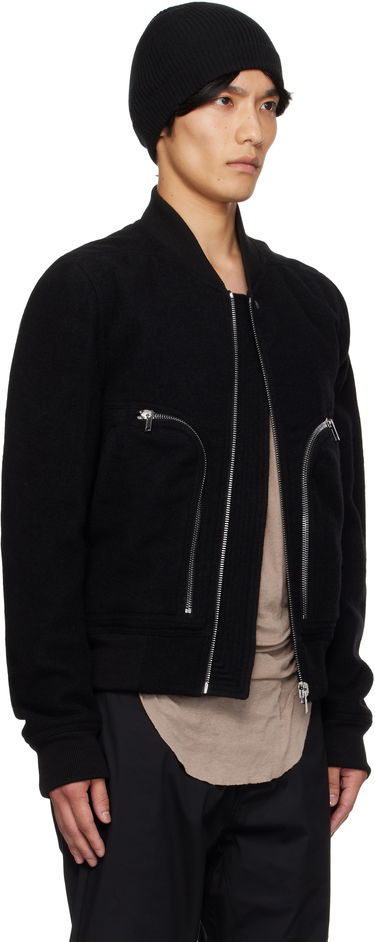Bomberjakke Rick Owens Rick Owens Bauhaus Flight Jacket Sort | RU02E1749 WBD, 1