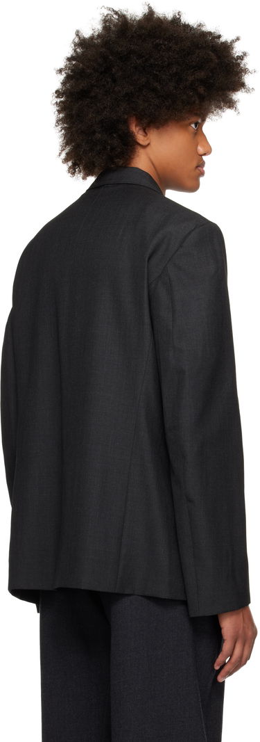 Jakke LEMAIRE LEMAIRE Tailored Single Breasted Blazer Sort | JA1056 LF414, 2