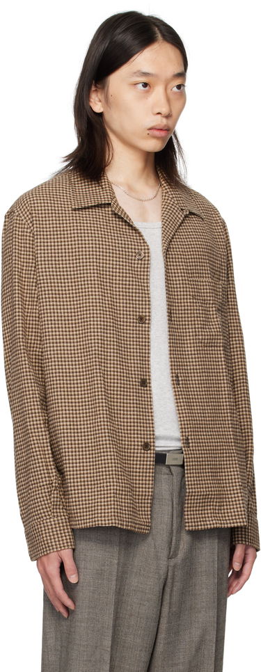 Skjorte OUR LEGACY OUR LEGACY Heusen Check Shirt Brun | M4252HE, 1
