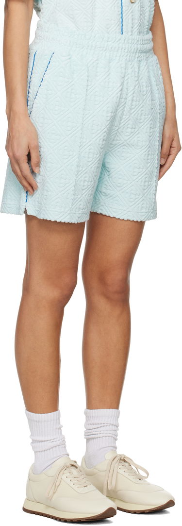 Shorts Casablanca Monogram Towelling Shorts Blå | MPS25-JTR-113-01, 4