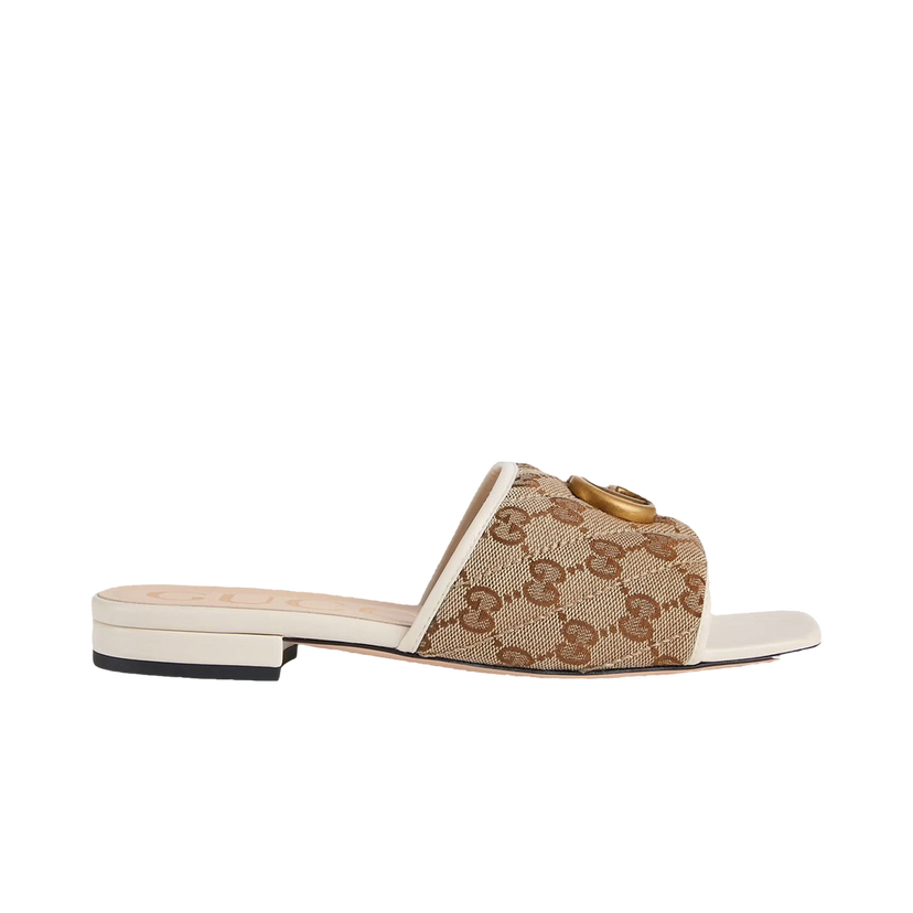 Sneakers og sko Gucci Double G Slide Sandal Beige | 619893 2HK80 9795