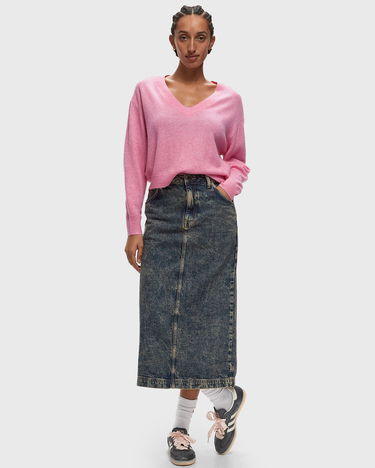 Sweater American Vintage Sweater V-Neck Lyserød | RAX18AH24-PRINCESSE-CHINE, 1