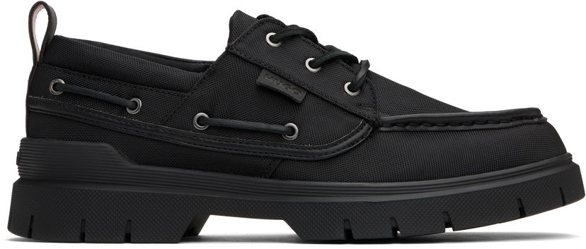 Tøj BOSS Hugo Canvas Boat Derbys Sort | 50541844
