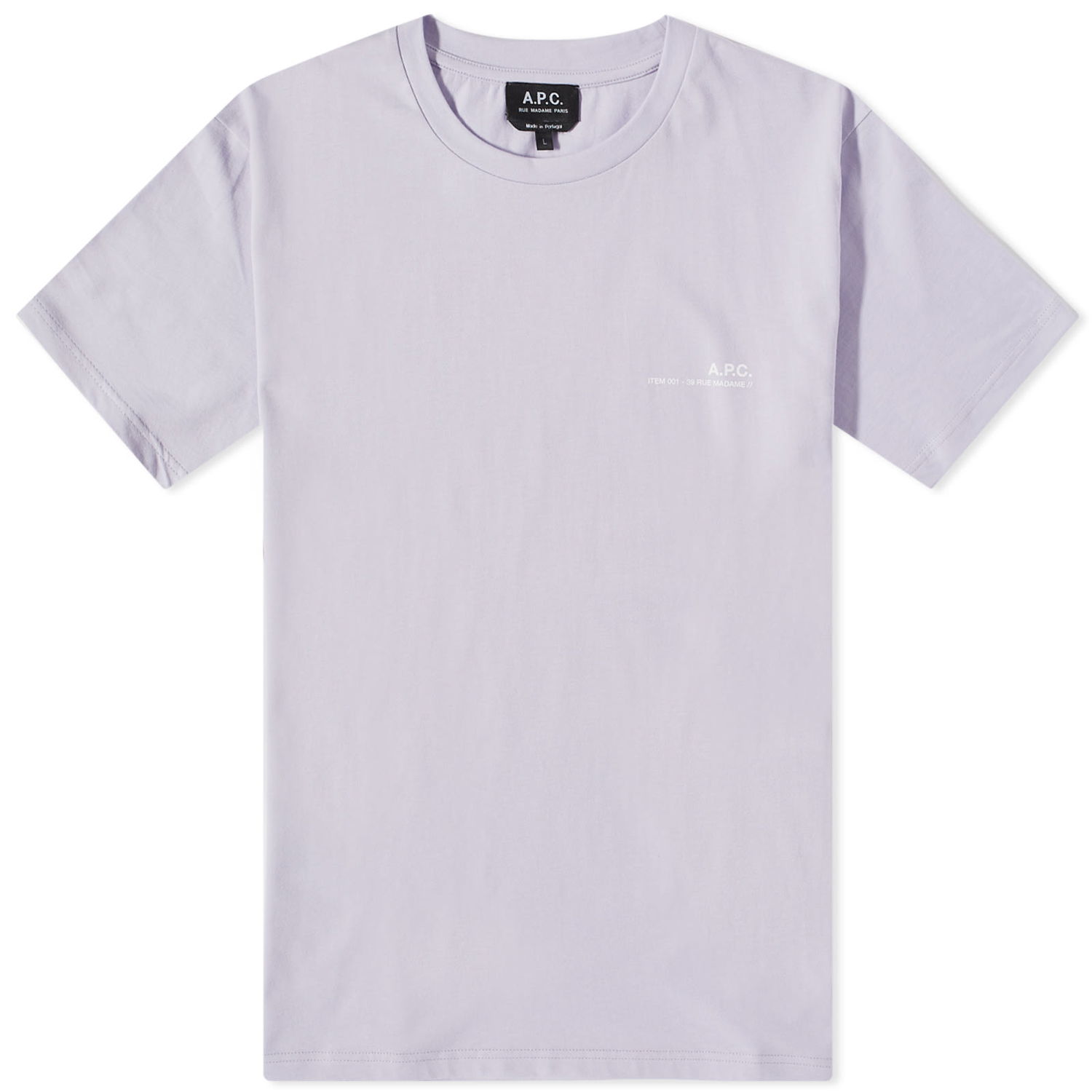 T-shirt A.P.C. Item Logo Tee Lilla | COFBT-H26904-HAF, 0