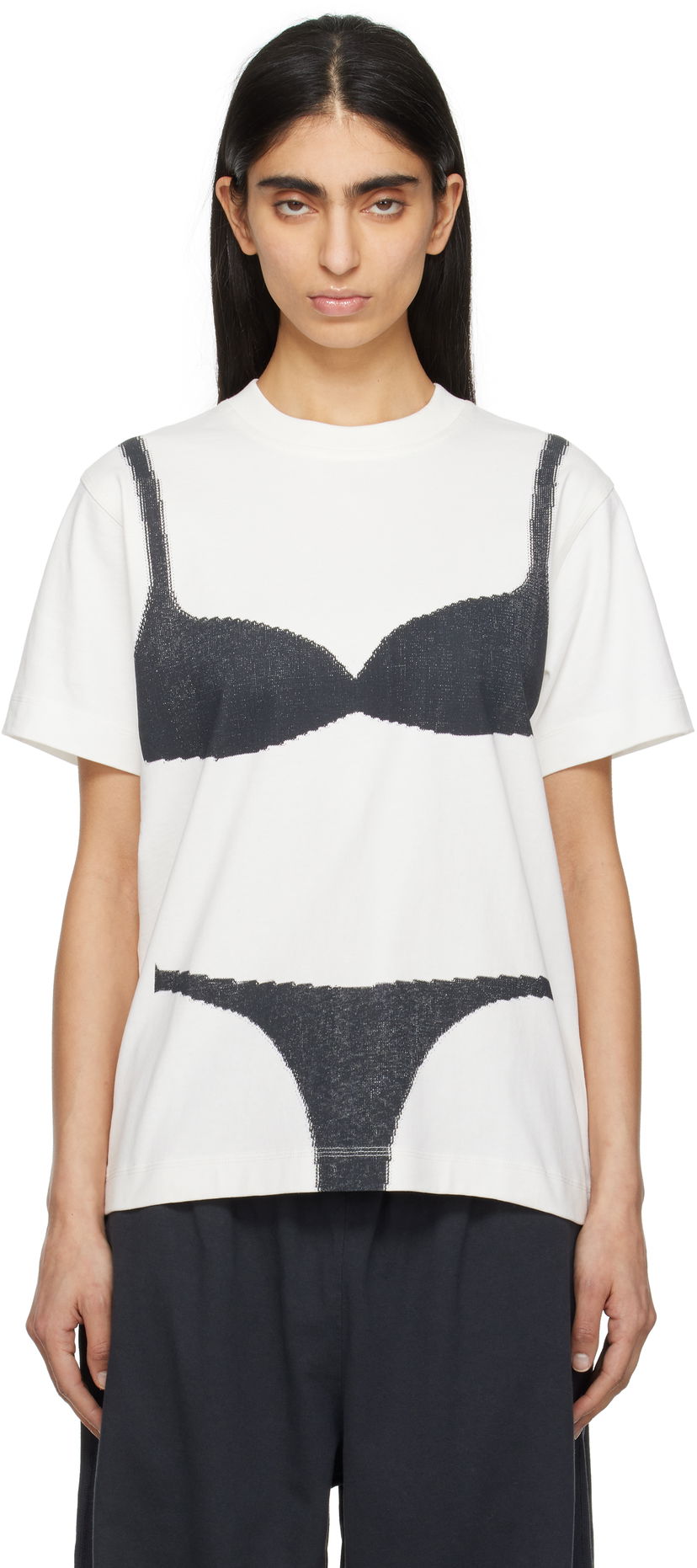 T-shirt Marc Jacobs Marc Jacobs Bra Box T-Shirt Hvid | 2S5RTP050C21