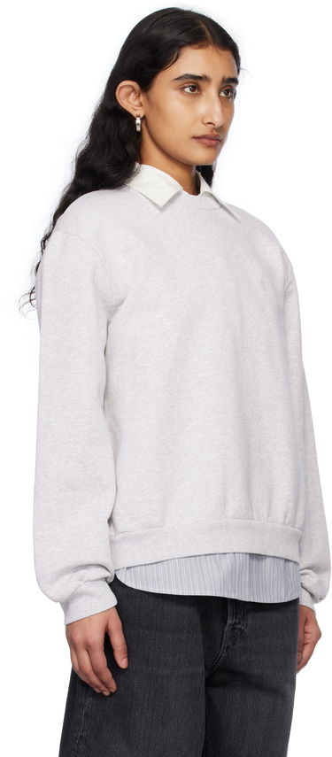 Sweater Acne Studios Acne Studios Crew Neck Fleece Sweatshirt Grå | CI0186-, 4