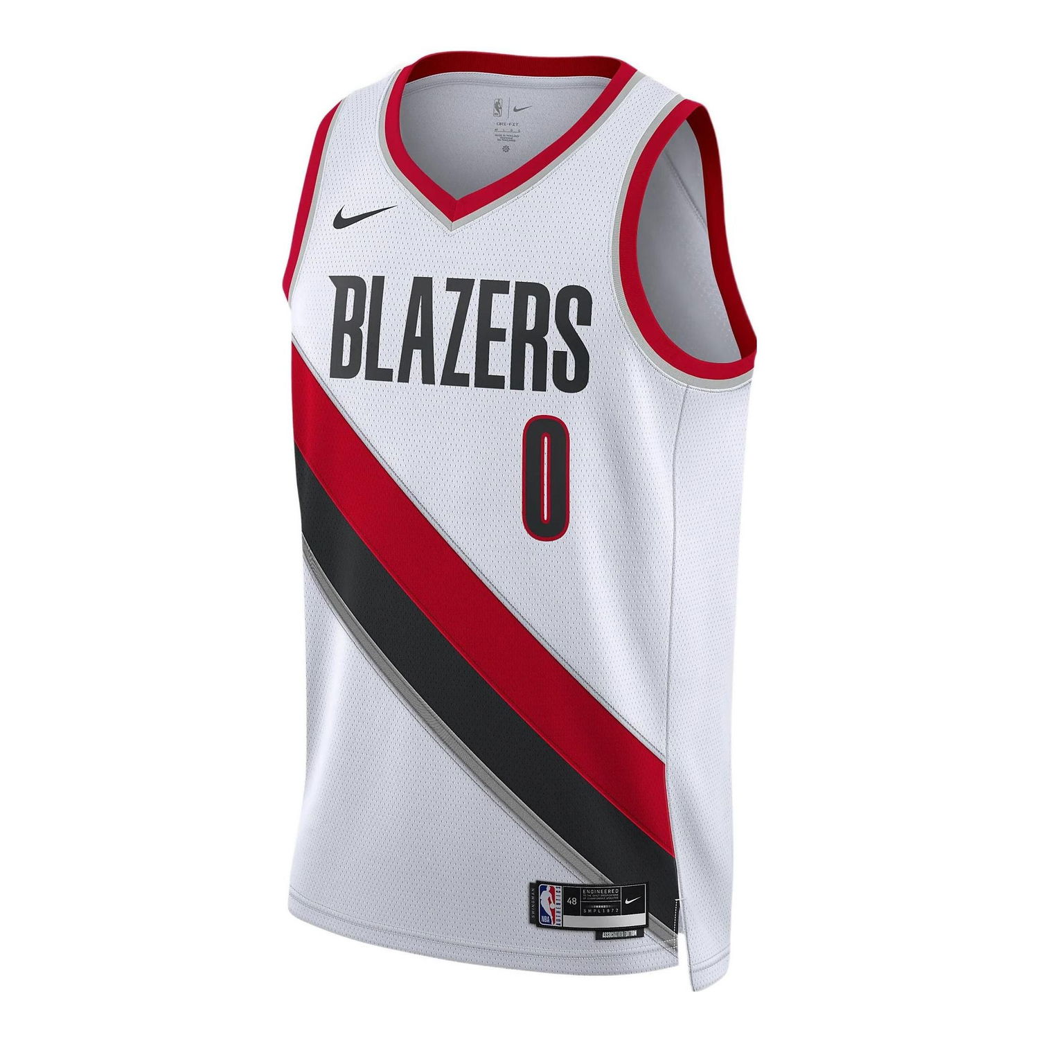 Tanktop Nike Portland Trail Blazers Damian Lillard Association Edition Swingman Jersey Hvid | DN2092-100, 0