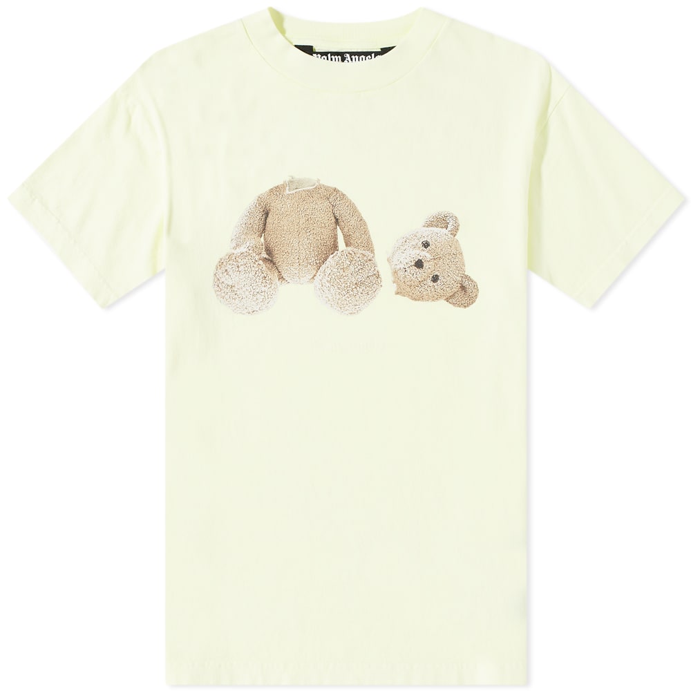 T-shirt Palm Angels Garment Dyed Kill the Bear Tee Gul | PMAA001S22JER0196560, 0