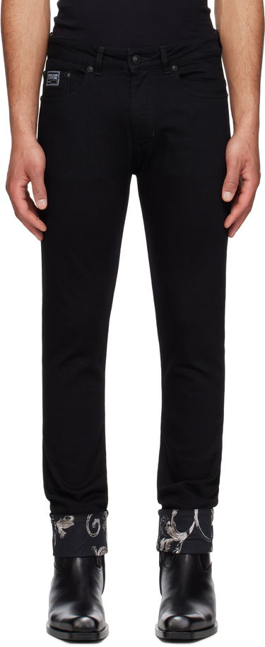Jeans Versace Versace Jeans Couture Contrast Cuff Jeans Sort | E78GAB5DC_EDW040L54, 0