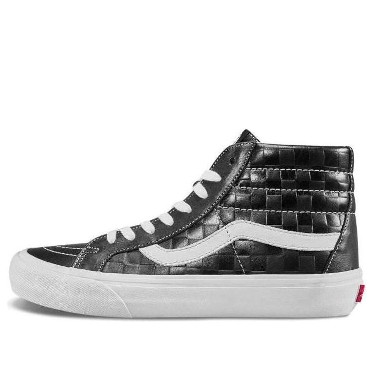 Sneakers og sko Vans SK8-HI Reissue 6 Checkerboard Embossed Sort | VN0A4BVGXKU