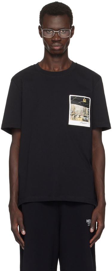 T-shirt Helmut Lang Helmut Lang Overpass Postcard Graphic T-Shirt Sort | O06HM514, 0