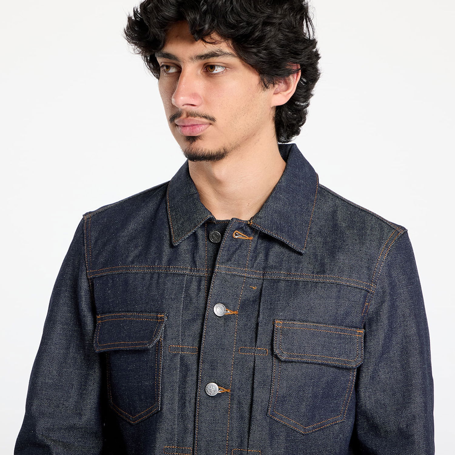 Jakke A.P.C. A.P.C. Work Jean Jacket Blå | CODBS-H02191-IAI, 1