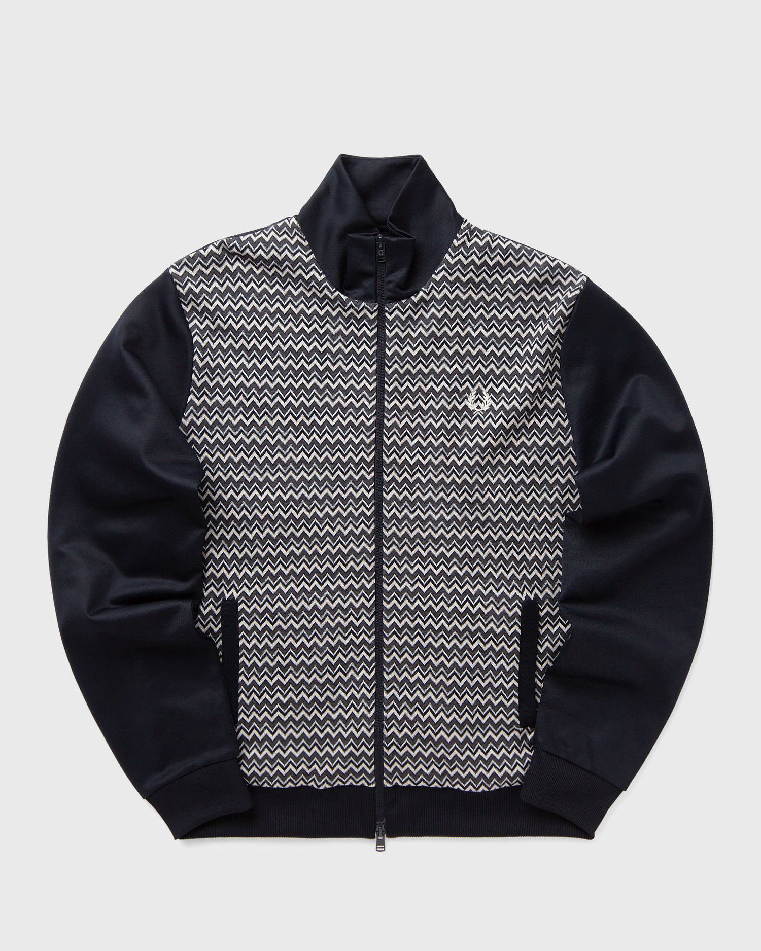 Sweater Fred Perry Knitted Panel Track Jacket Sort | J8559-608, 0
