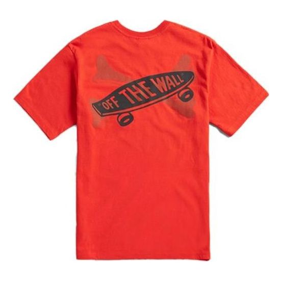 T-shirt Vans WTAPS Skateboard Graphic T-Shirt Rød | VN0A4TRDZXT1