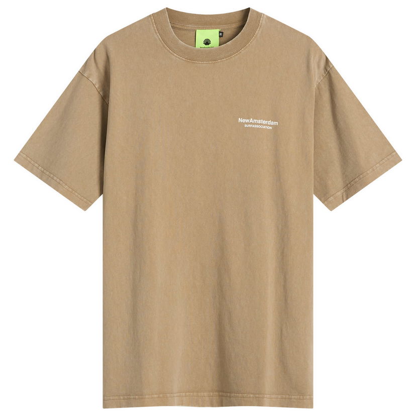 T-shirt New Amsterdam Surf Association Surf Association Seal Logo T-Shirt, Size Large Brun | 2501096002