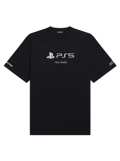 T-shirt Balenciaga PlayStation x Boxy T-shirt Sort | 651795TKVF31070