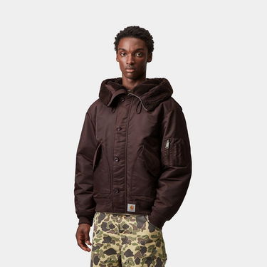 Bomberjakke Carhartt WIP Carhartt WIP HD Oltera Bomber Jacket Brun | I035309_9, 4
