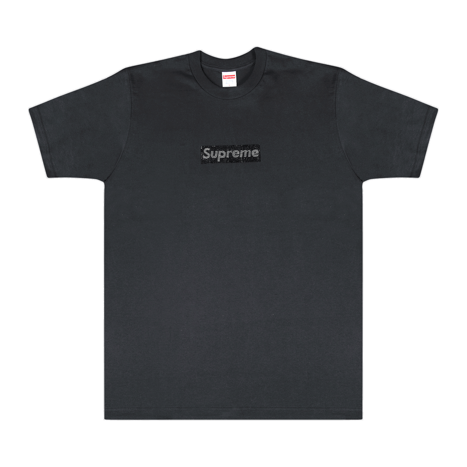 T-shirt Supreme Swarovski x Box Logo T-Shirt Sort | SS19T1 BLACK, 0