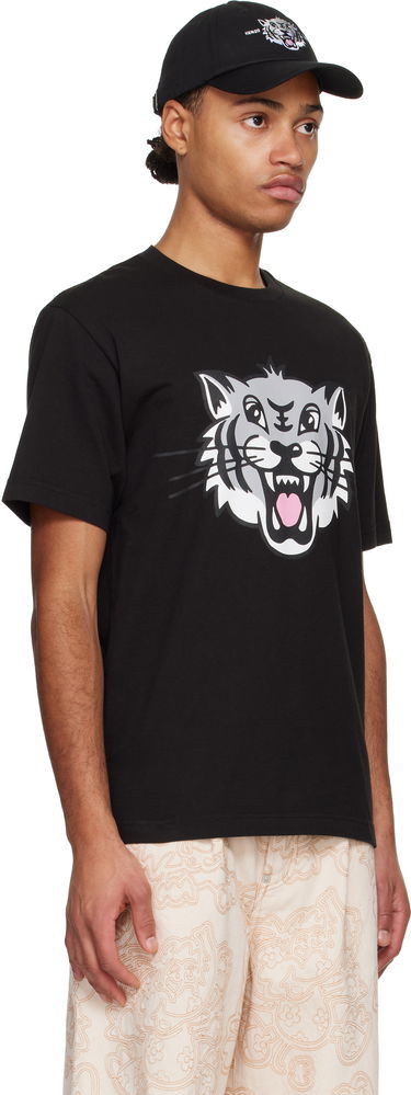 T-shirt KENZO Happy Tiger Graphic T-Shirt Sort | FF55TS5334SG, 1